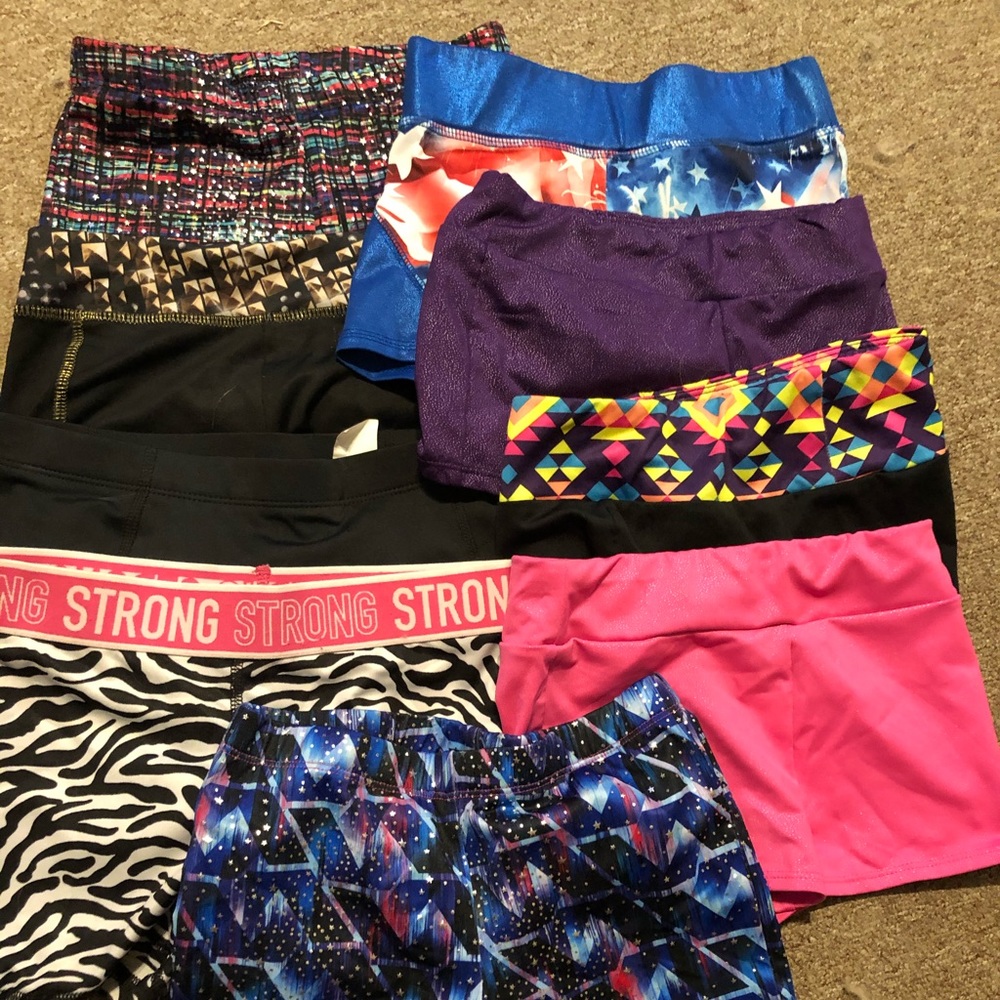 Size 7/8 girls gymnastics/dance shorts